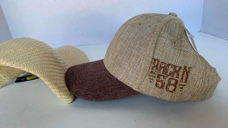 Photo 1 of 2 WOVEN BASEBALL CAPS