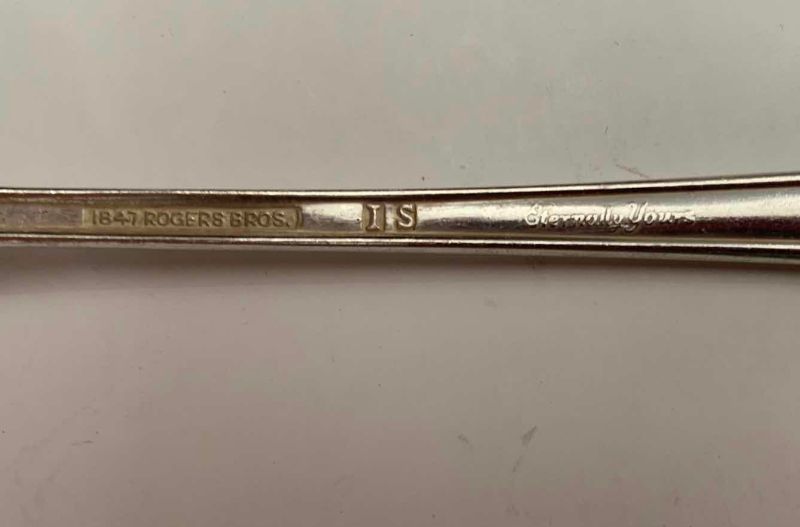 Photo 1 of 1847 ROGERS BROS “ETERNALLY YOURS” SILVER PLATE FLATWARE