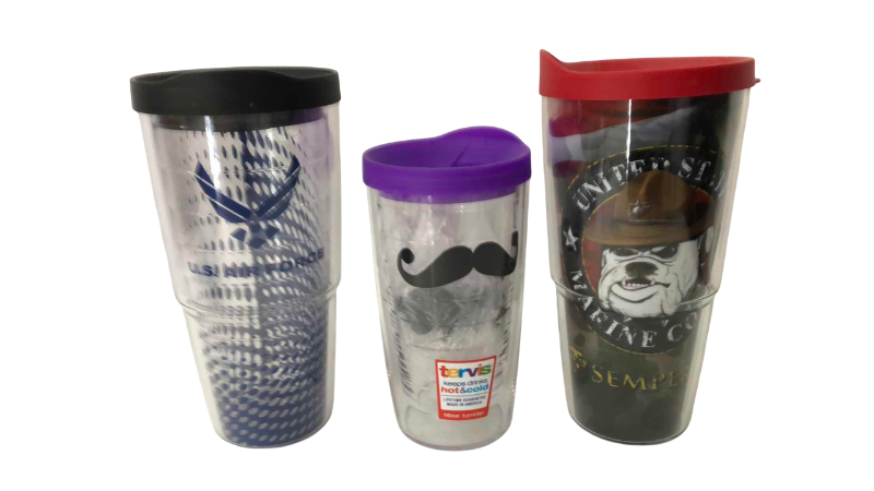 Photo 1 of AIR FORCE,MARINES AND A HOT/COLD TRAVEL MUGS