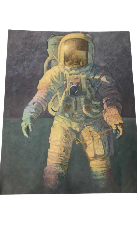 Photo 1 of “THAT’S HOW IT FELT TO WALK ON THE MOON” PRINT SIGNED BY APOLLO 12 ASTRONAUT ALAN BEAN 11” X 14”