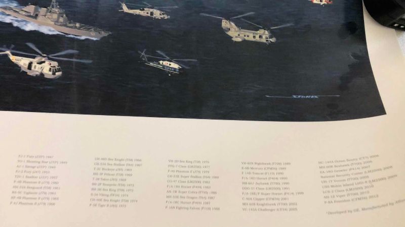 Photo 1 of 2 “HONORING A CENTURY OF WINGS OF GOLD” PRINTS 27” X 36