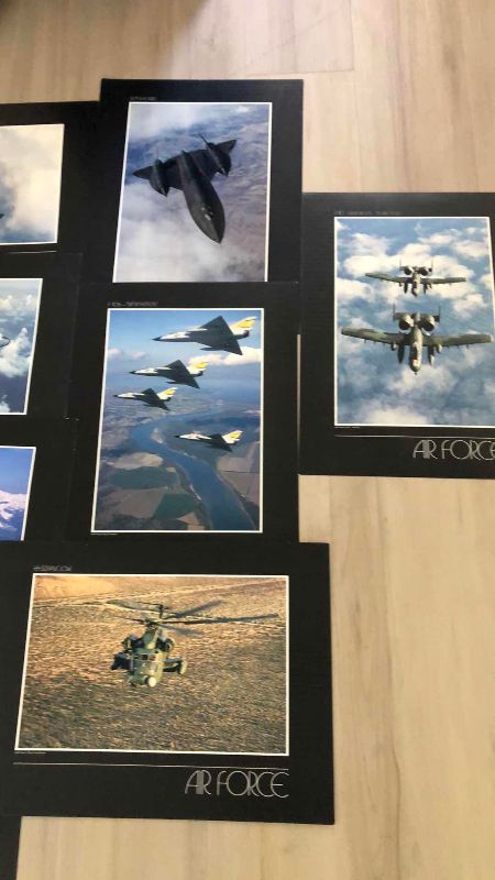 Photo 1 of AIR FORCE PLANES AND JETS PRINTS 17” X 23”