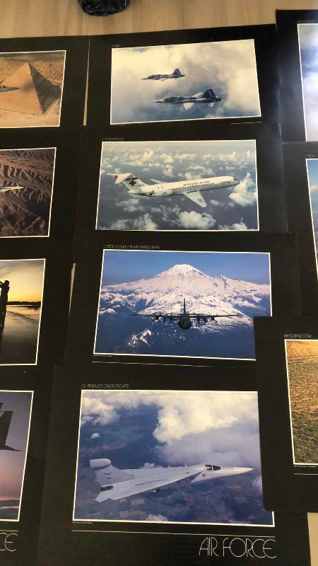Photo 1 of AIR FORCE PLANES AND JETS PRINTS 17” X 23”