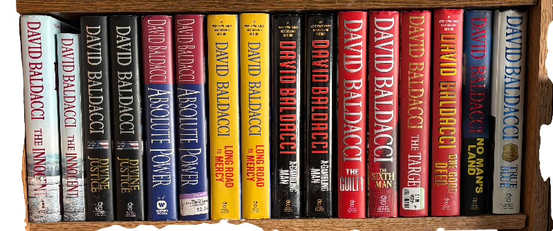 Photo 1 of CONTENTS OF SHELF: DAVID BALDACCI BOOKS (16)
