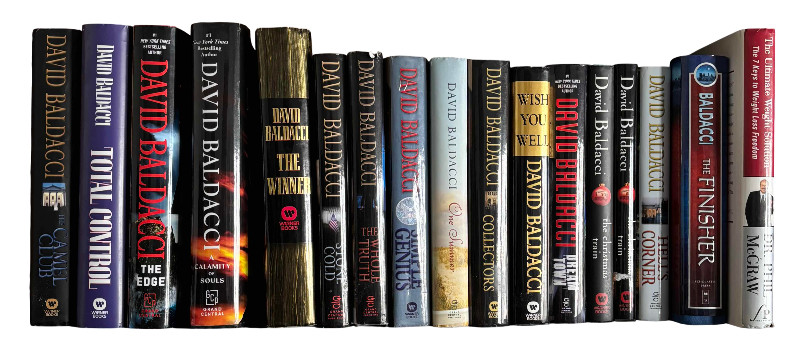 Photo 1 of CONTENTS OF SHELF: DAVID BALDACCI BOOKS