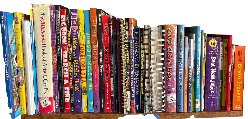 Photo 1 of CONTENTS OF SHELF: JOKES & RIDDLES BOOKS