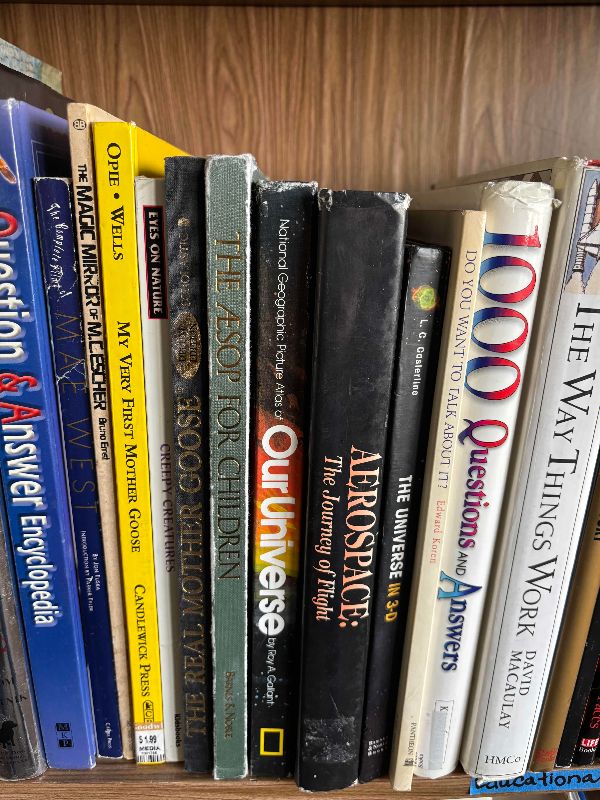 Photo 1 of CONTENTS OF SHELF: EDUCATIONAL BOOKS