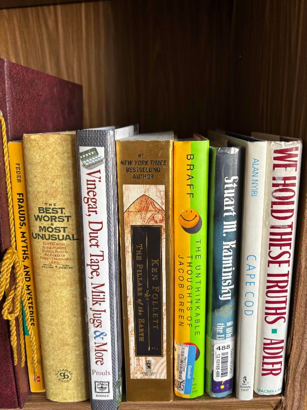 Photo 1 of CONTENTS OF SHELF: EDUCATIONAL BOOKS
