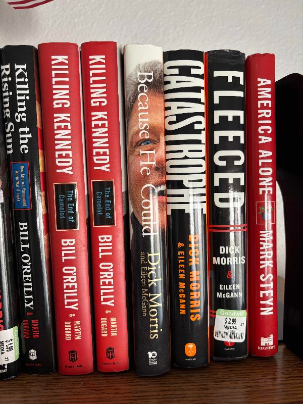 Photo 1 of CONTENTS OF TOP BOOKSHELF: POLITICAL BOOKS
