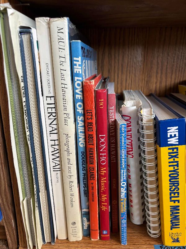 Photo 1 of CONTENTS OF SHELF: EDUCATIONAL & DIY BOOKS