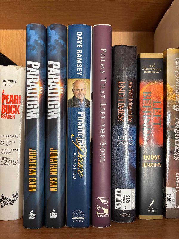 Photo 1 of CONTENTS OF SHELF: FICTIONAL BOOKS