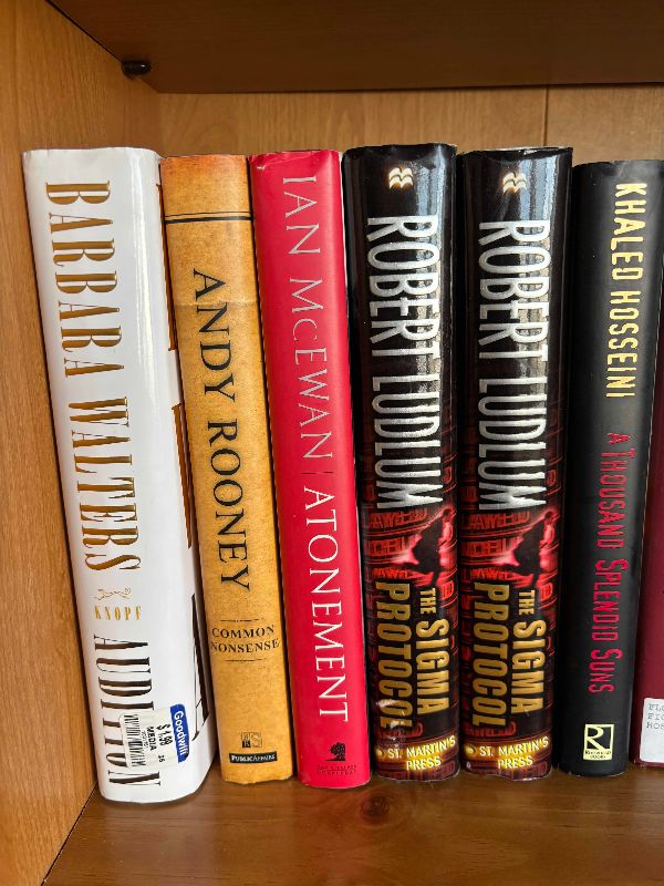Photo 1 of CONTENTS OF SHELF: FICTIONAL BOOKS