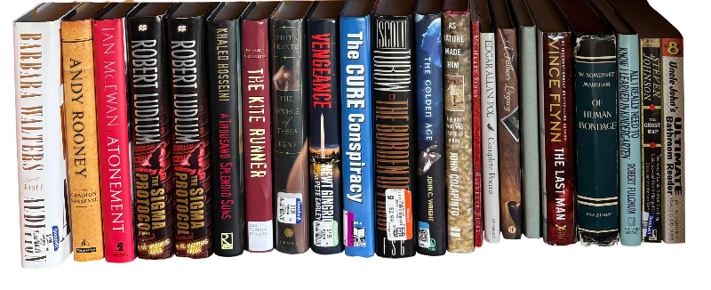 Photo 1 of CONTENTS OF SHELF: FICTIONAL BOOKS