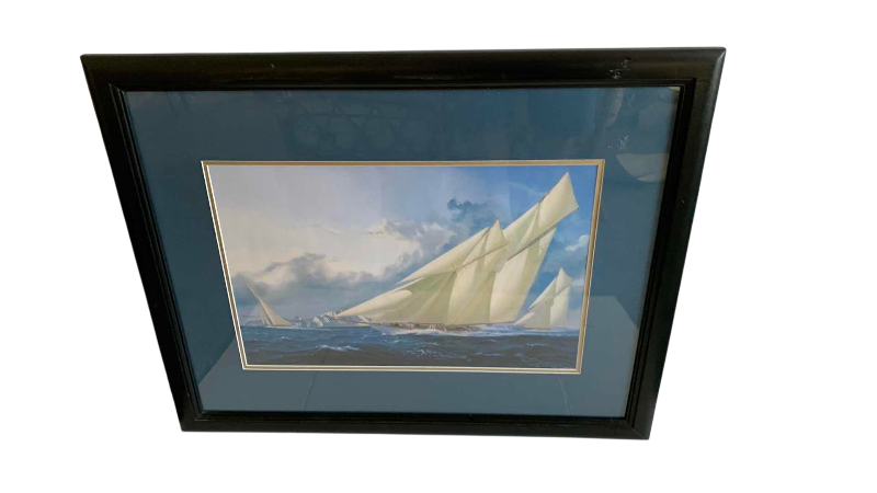 Photo 1 of SAILBOATS PRINT 31” X 25”