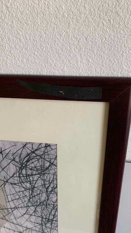Photo 1 of ABSTRACT ARTWORK SIGNED AND NUMBERED 10/89 BY ARTIST 35” X 46”