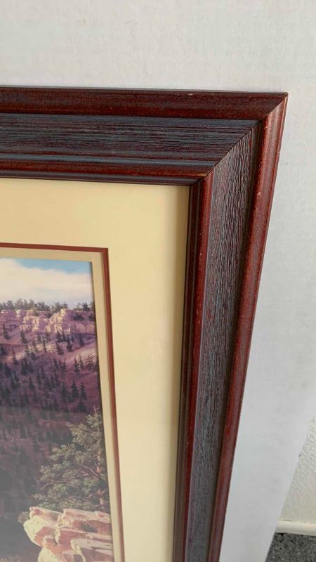Photo 1 of GRAND CANYON PRINT SIGNED BY ARTIST MCLEOD 24" X 32"