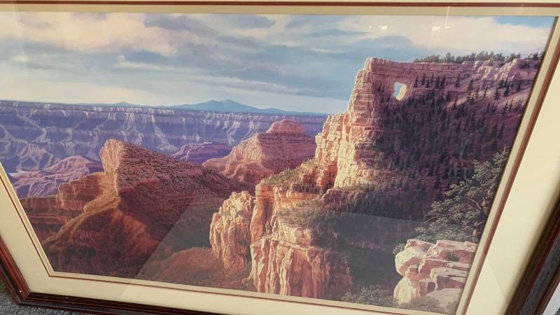 Photo 1 of GRAND CANYON PRINT SIGNED BY ARTIST MCLEOD 24" X 32"