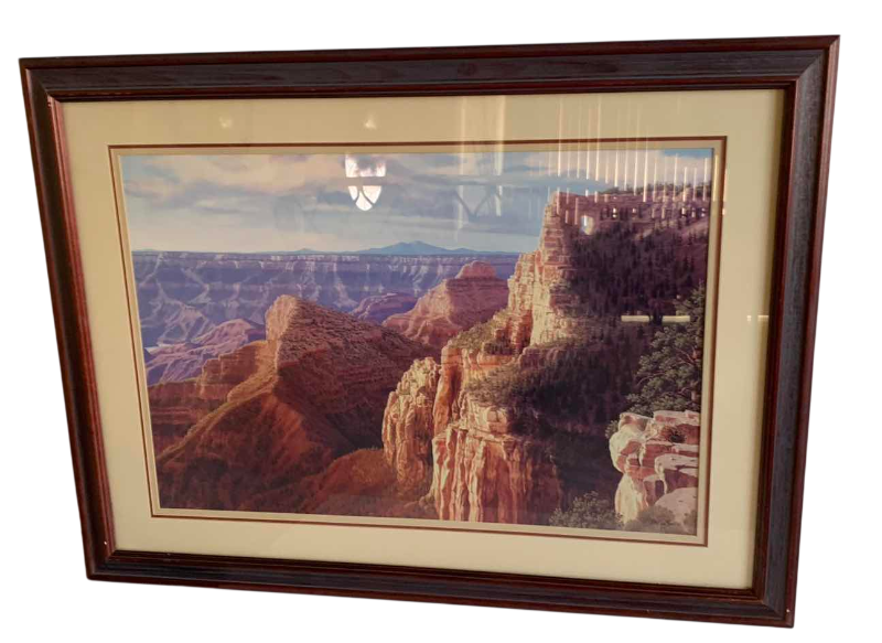 Photo 1 of GRAND CANYON PRINT SIGNED BY ARTIST MCLEOD 24" X 32"