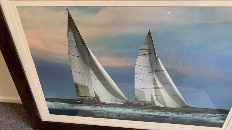 Photo 1 of SAILBOAT PRINT 45” X 34”