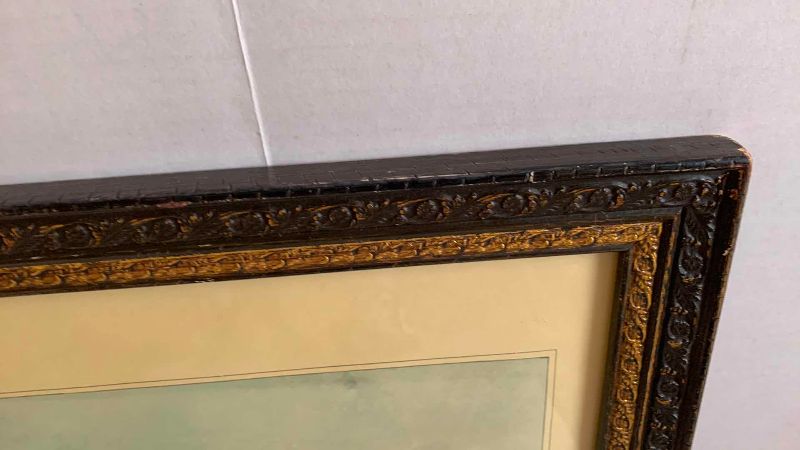 Photo 1 of ANTIQUE PRINT “GENOVA” 39” X 16”