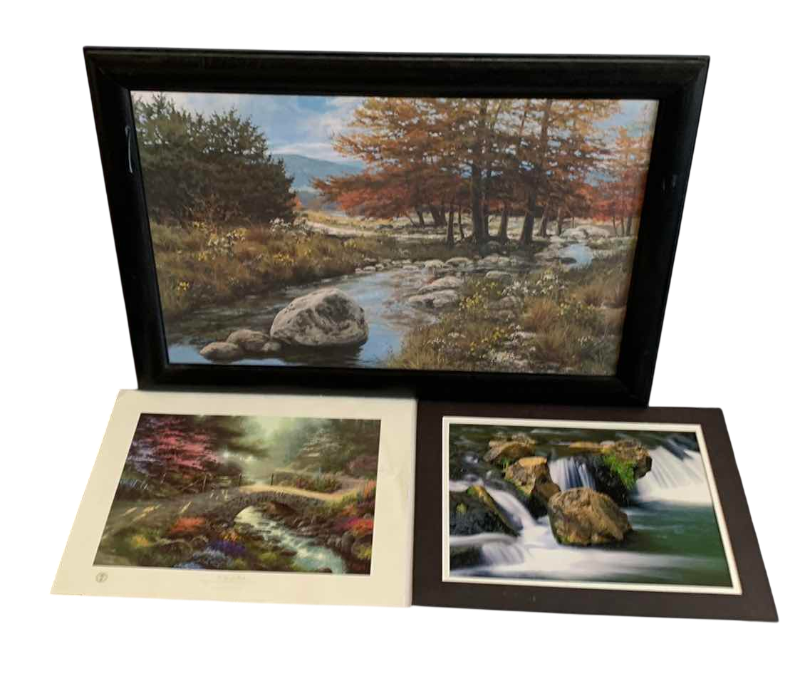 Photo 1 of THREE FOREST CREEK PRINTS 34” X 24”