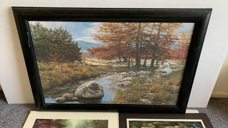 Photo 1 of THREE FOREST CREEK PRINTS 34” X 24”