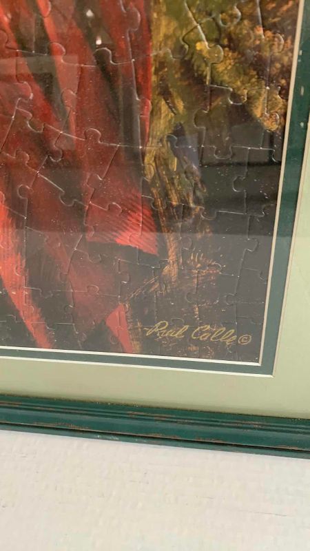 Photo 1 of “CHIEF OF THE ROSEBUD” PUZZLE ARTWORK 24” X 31”