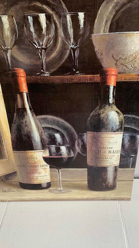 Photo 1 of WINE INSPIRED PRINT 24” X 32”