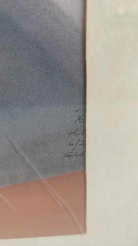 Photo 1 of ARTWORK SIGNED BY ARTIST 19” X 26”