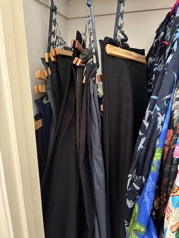 Photo 1 of CONTENTS OF CLOSET: SHIRTS SIZE 3X & PANTS SIZE 46-54 & TIES