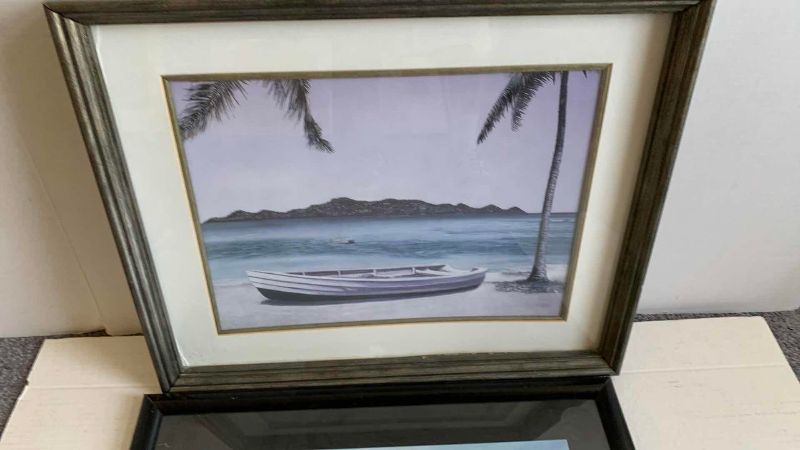 Photo 1 of PAIR OF OCEAN INSPIRED PRINTS