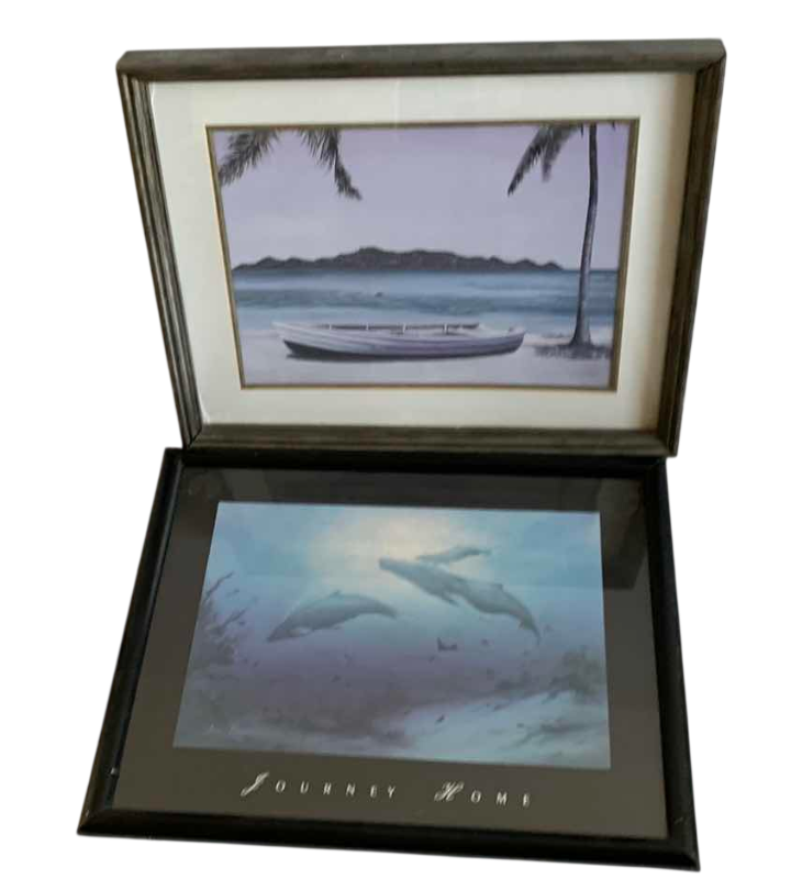 Photo 1 of PAIR OF OCEAN INSPIRED PRINTS