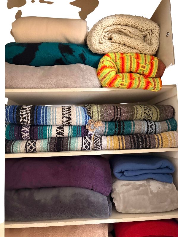 Photo 1 of HALLWAY CLOSET LINENS - MEXICAN BLANKETS & WEARABLE BLANKETS