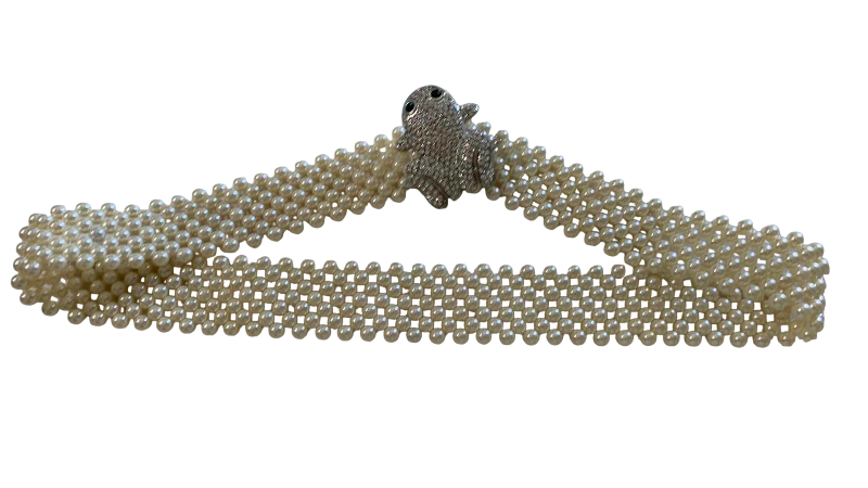 Photo 1 of FAUX PEARL FROG BELT XL
