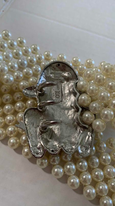 Photo 1 of FAUX PEARL FROG BELT XL