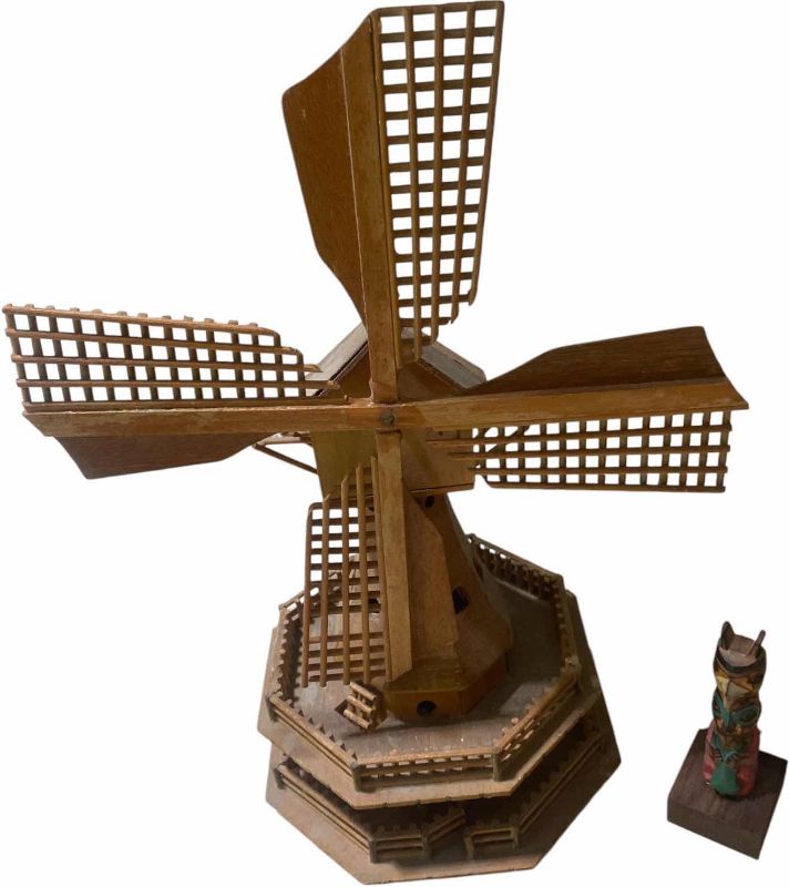 Photo 1 of WOOD SOUVENIRS - WINDMILL H15”& TOTEM POLE