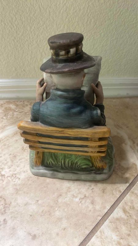 Photo 1 of RACING FORM MAN READING NEWSPAPER FIGURINE H7”