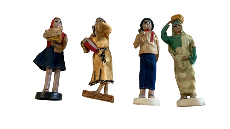 Photo 1 of FOUR VINTAGE FIGURES MADE IN ISRAEL