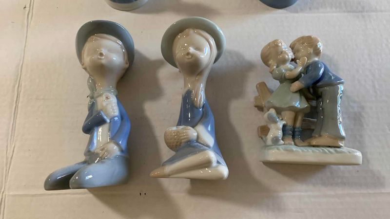 Photo 1 of FIVE PORCELAIN FIGURES