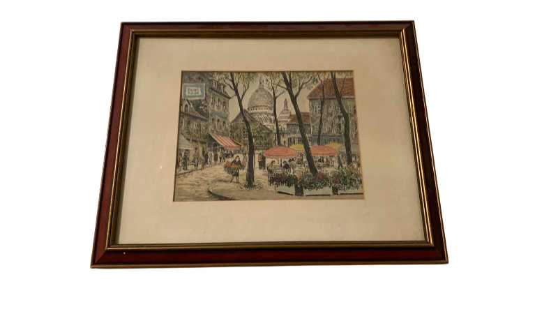 Photo 1 of VINTAGE CHRIS LEBEAU PRINT 16” X 13”