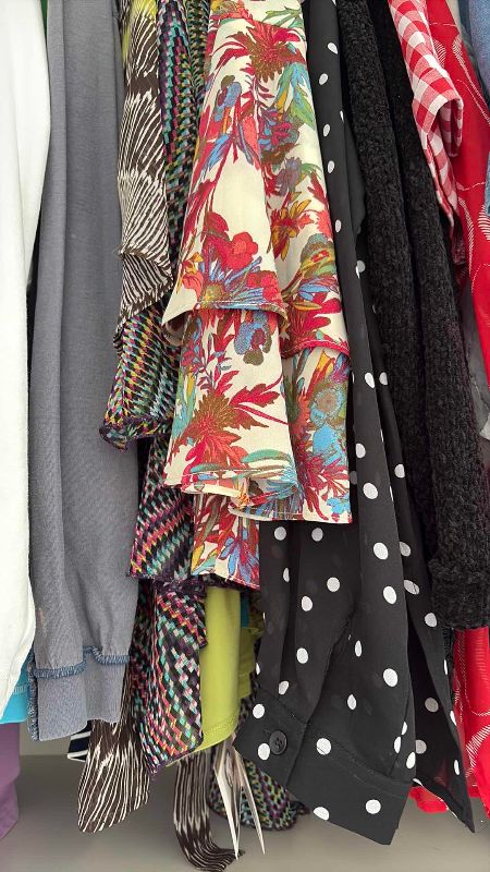 Photo 1 of CONTENTS OF GARAGE STORAGE WOMENS CLOTHING SHIRTS Xl-2XL