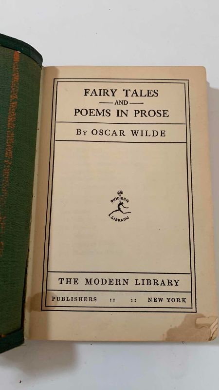 View 2 of VINTAGE 1932 “FAIRY TALES AND POEMS IN PROSE” BY OSCAR WILDE