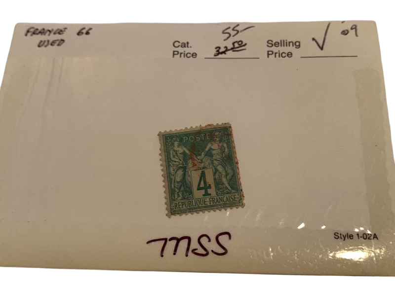 Photo 1 of FRANCE 1876 PEACE AND COMMERCE STAMP