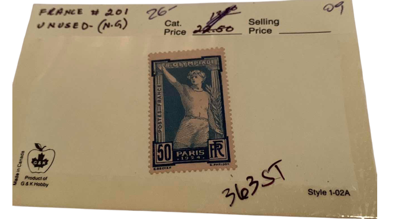 Photo 1 of FRANCE 1924 OLYMPIC STAMP