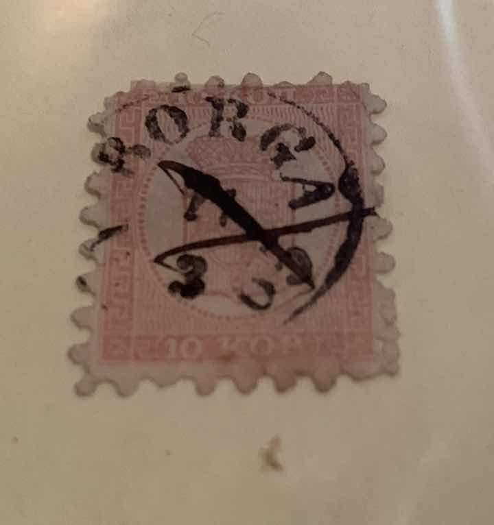 Photo 1 of FINLAND 1889 10 KOPEK RUSSIAN ADMINISTRATION PERIOD STAMP
