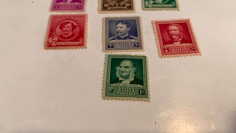 Photo 1 of UNITED STATES 1940 FAMOUS AMERICANS STAMPS