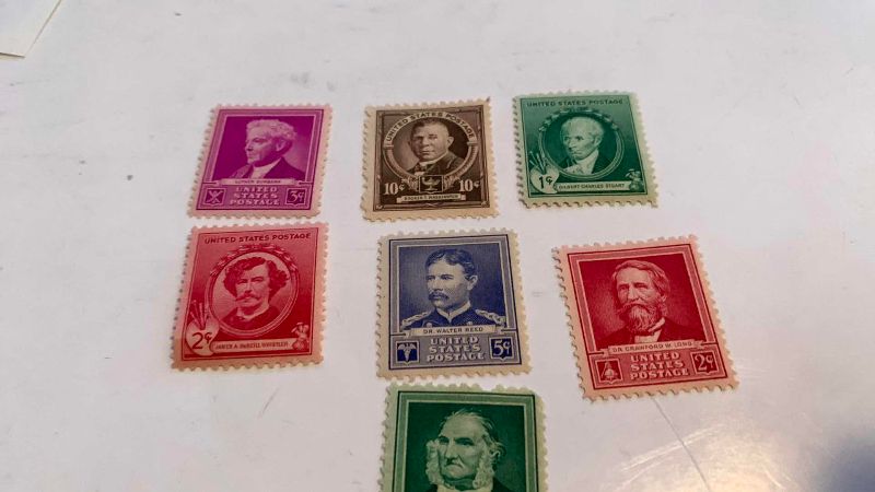 Photo 1 of UNITED STATES 1940 FAMOUS AMERICANS STAMPS