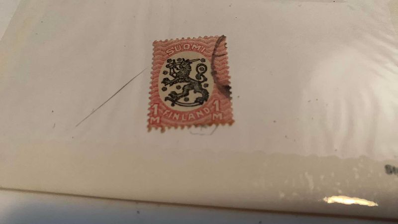 Photo 1 of FINLAND 1917 LION TYPE STAMP