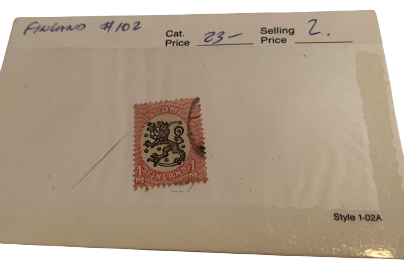 Photo 1 of FINLAND 1917 LION TYPE STAMP