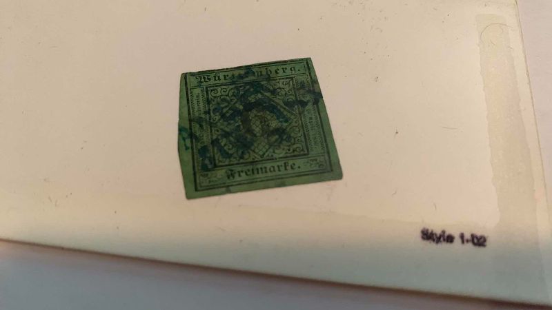 Photo 1 of WUTTEMBERG 1851 STAMP